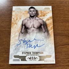 2017 UFC Knockout Stephen Thompson Tier One Auto 062/149