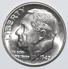 1947 Roosevelt Dime CHOICE BRILLIANT UNCIRCULATED (K256)