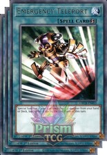 X3 Playset 1st ed Emergency Teleport rare GRCR-EN055 Yugioh