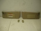 2004-2008 OEM Ford F150 XLT Driver & Passenger Sun Visor Pair Set Tan with Clips