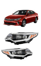 Fits 2016-2018 Kia Optima Halogen Headlight A...