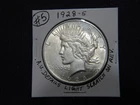 1928-S Peace dollar with A.U. details # 5