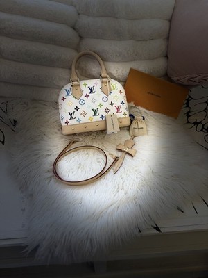 在*中様 LOUIS VUITTON アルマBB マルチカラー Louis Vuitton x Takashi Murakami Alma BB White Multicolore M13078