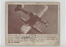 1940 Gum Products Inc Zoom Airplane Pictures Series 1 R 177-1 White Ryan S-T 7xr