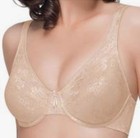 WACOAL # 85594 SIZE 36 C NUDE JACQUARD LACE  UNDERWIRE FULL FIGURE BRA — photo 1