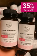 2 Pack Happy Mammoth Hormone Harmony 72 Vegan Capsules Each Exp 2026 Sealed