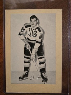 1944-64 Beehive Hockey Photos Group 2 Ed Harrison Boston Bruins