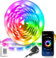 LED Strip 30M RGB LED Streifen Mit Fernbedienung & App Musik Sync Dimmbar