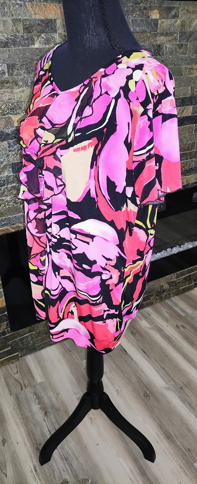 Notations Polyester Multicolored Loose Fitted Top… - image 2