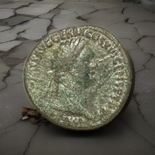 Roman Domitian As MONETA AVGVSTI SC Rome 87AD