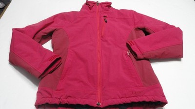 LL Bean Wm Sz XS Thinsulate Jacket Deep Pink Zipped Pockets Olefin Insulation