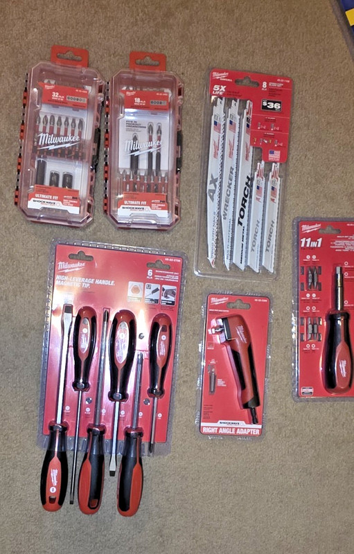 MILWAUKEE PRODUCTS (separate prices for each)(no bundle deals)