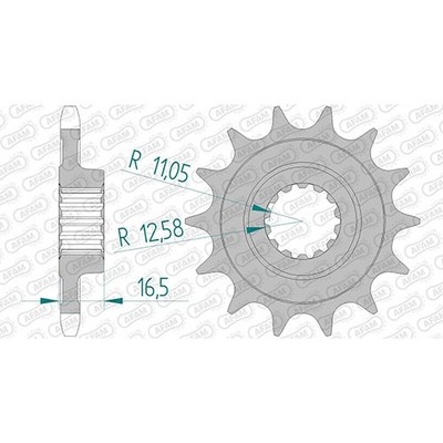 Stahl Ritzel für Ducati 749 Biposto 2007 H500AA 525er 14 Zähne