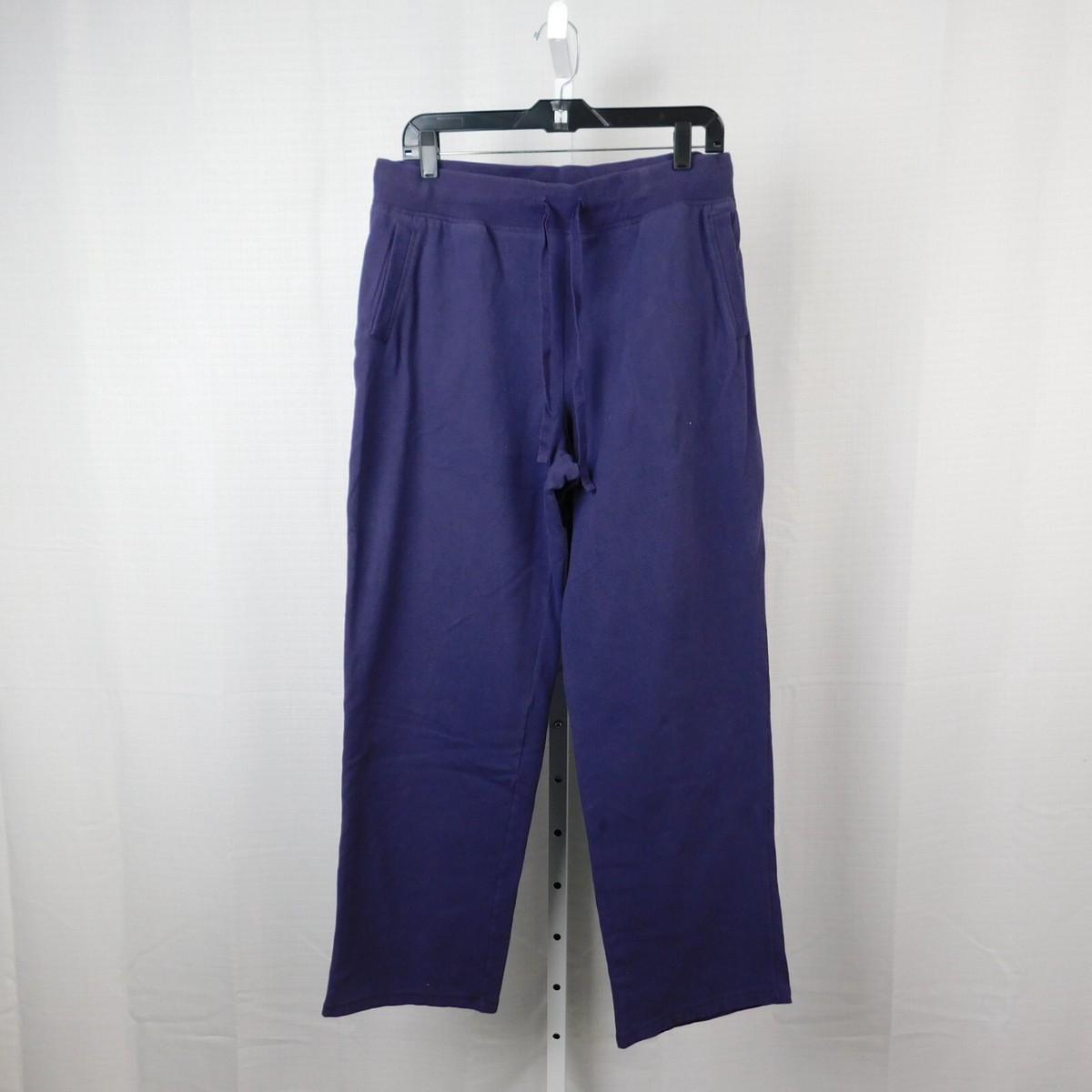 White Stag Straight Leg Stretch Cotton Drawstring Sweatpants Purple, Large  #441
