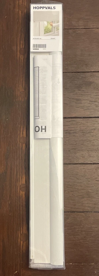 IKEA Hoppvals Persiana de Pantalla Celular Inalámbrica 23” x 64” Persianas de Ventana Blancas Nueva Foto 2 de 3