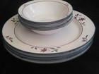 Soup bowls & dinner plates x 4, Newcor Stoneware Copenhagen Thailand, 6162