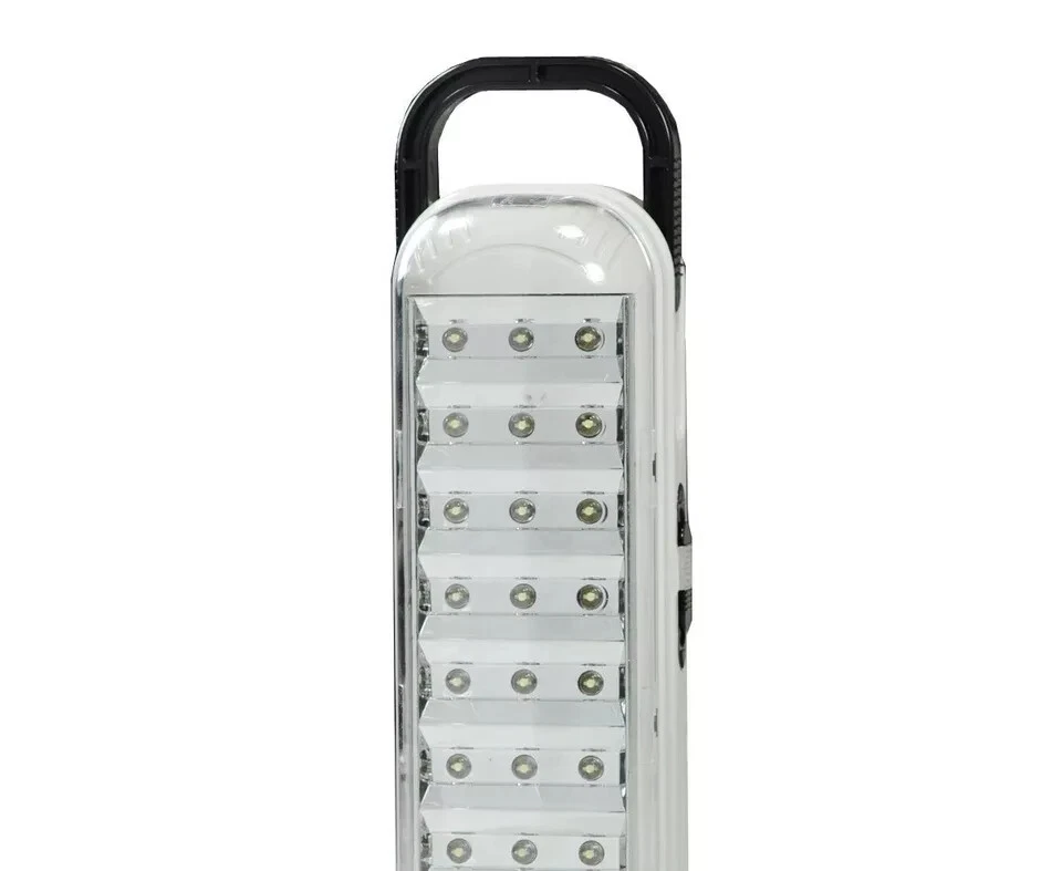 Luce Di Emergenza Torcia Portatile Lampada Ricaricabile Bianca 63 Led Con Cavo - Immagine 2 di 2