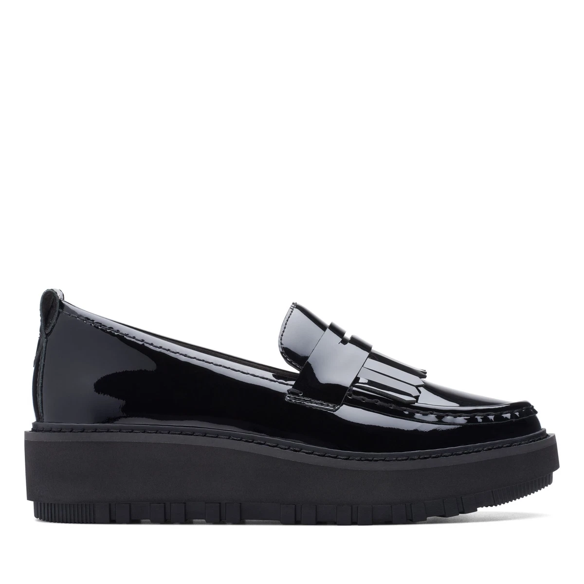 Women Orianna Black Pat Leather Loafers