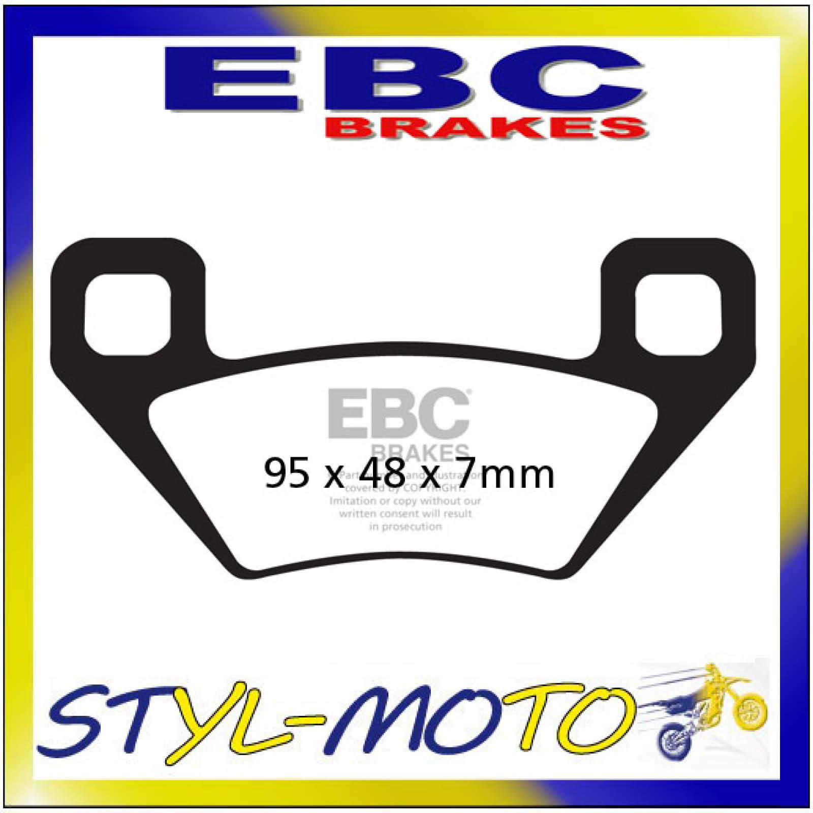 FA395TT BeläGe Sinter Vorne Ebc Arctic Cat 300 2005-2012-image