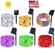 200/300LED Solar Powered String Lights Fairy Outdoor Garden Party Christmas Lamp