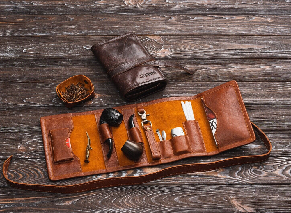 Tobacco Pipe Roll Pipe Accessories Pipe Pouch Smoking Pipe Case Tobacco Pipe Bag