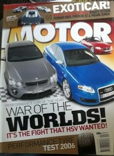 MOTOR CAR MAGAZINE Jan. 2007 *WAR OF THE WORLDS *