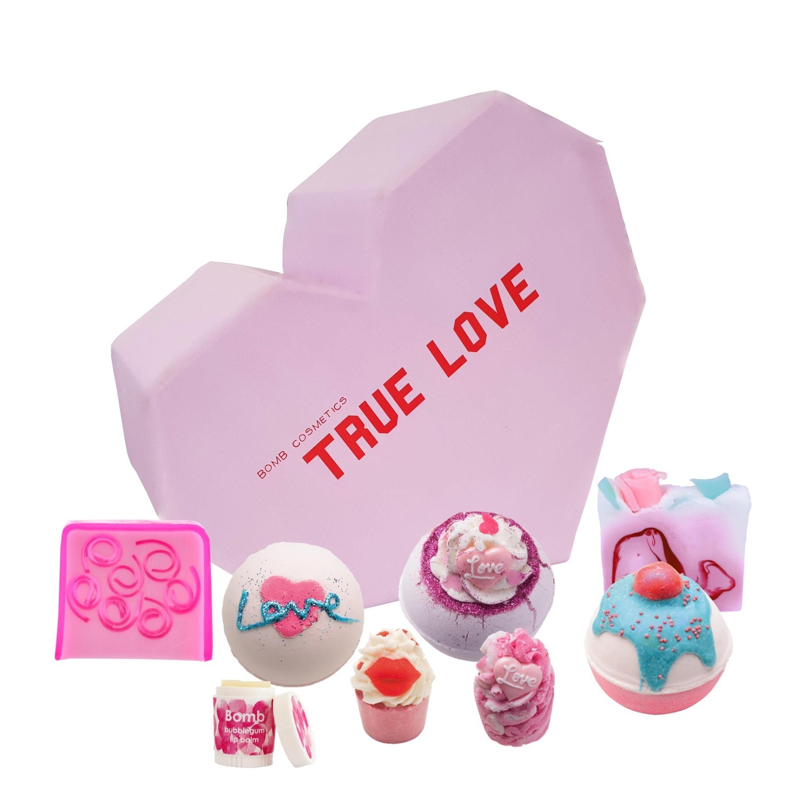 Bath Bombs Gift Set Scented Soap True Love Romantic Heart Box Bomb Cosmetics