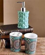 TAJ MEDALLION CONTEMPORARY DESIGN 3-PC BATHROOM COUNTERTOP SINK ACCESSORY SET