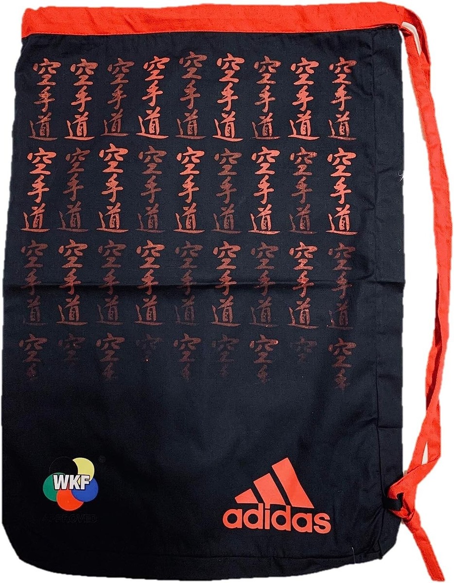 adidas Japan Karate Bag Gymsack Knapsack Black WKF Official New