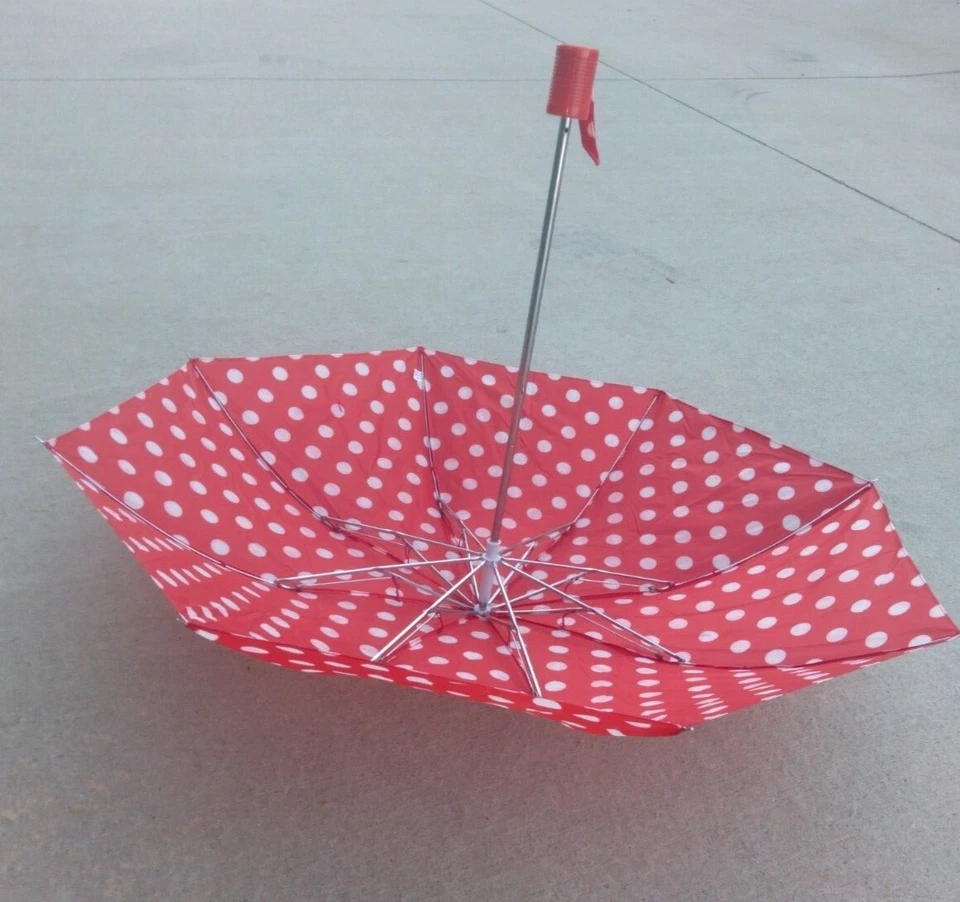 Paraguas Polkadot, "Betty Boop" rojo y blanco Foto 3 de 4