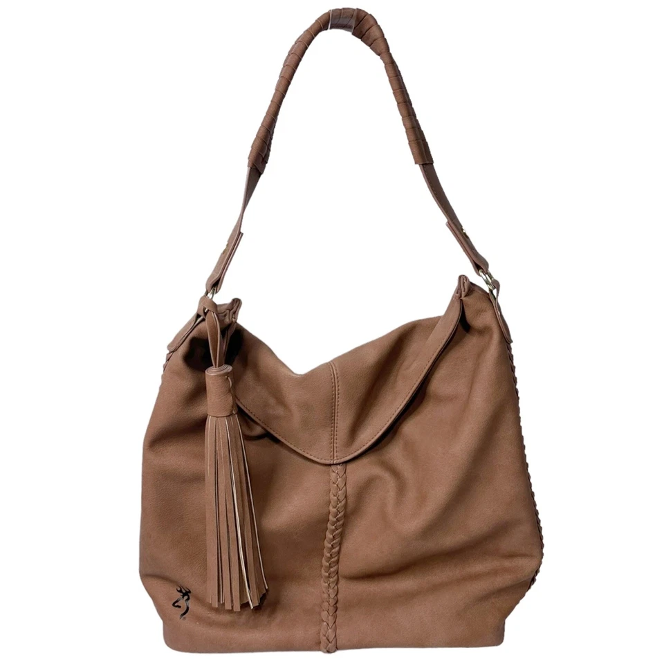 Browning Leather CCW Purse Ashley Concealed Carry Locking Gun Shoulder Bag - Image 2 of 4