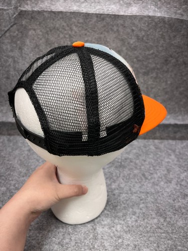 Molo Sunset Palm Hat Cap Snap Back Youth Small Orange Polyester Beach Trucker - Picture 7 of 13