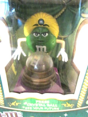新品m&m's Fun Fortunes Madame Greenディスペンサー M&M Candy Dispenser Fun Fortunes, Madame Green Fortune Teller Mars