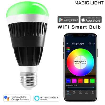 MagicLight Wifi Pro Color Smart A19 Light Bulb + Voice Control, 80W Equivalent
