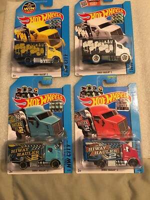 Hot Wheels 2015/2014 Highway Hauler 2  Four Different Color Variations B24