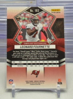Leonard Fournette 2022 Panini Mosaic Prizm #183 Buccaneers 1-D | eBay