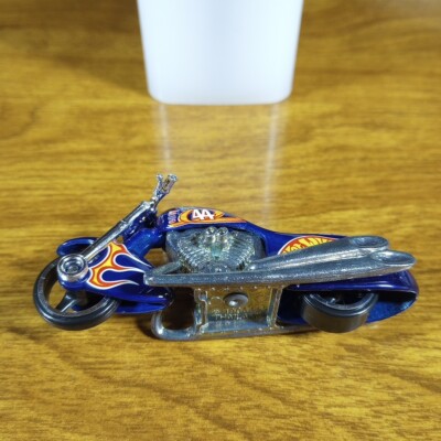 Hot Wheels Vintage Pro Racing Scorchin' Scooter Dark Blue #44 Race