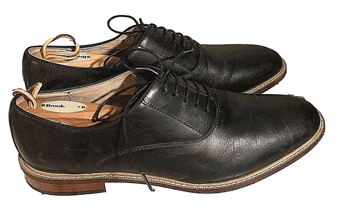 ASTON GREY LEU Dress Shoes Genuine Leather Saddle Oxford black