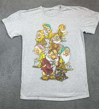 Seven Dwarfs T-Shirt Disney Size XL "We're All Grumpy In.......". NO SIZE TAG 