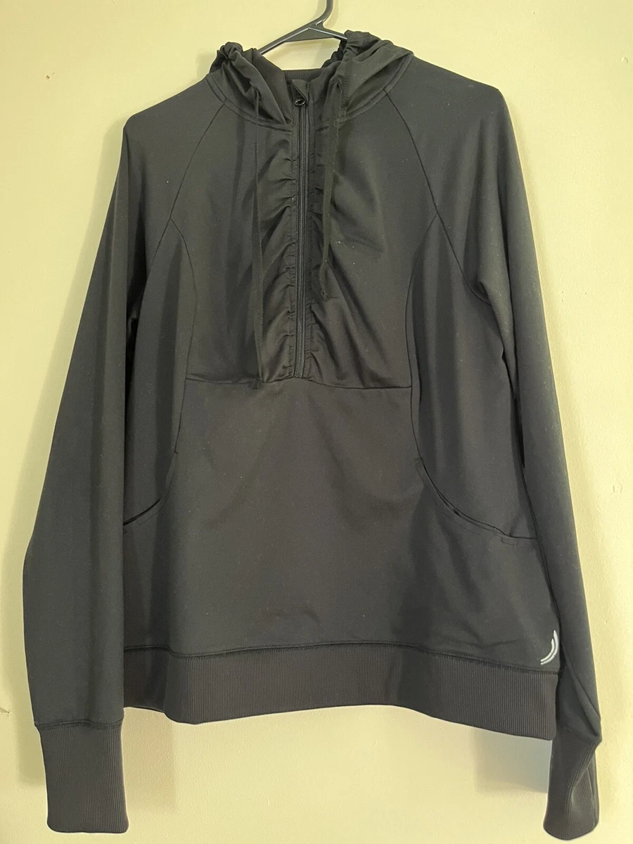 Veste Polaire à Capuche Exertek Femme - Taille Medium - Couleur Cobalt & Black Heather - Neuve Sans étiquettes