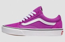 Vans Scarpe Unisex Old Skool, Classic - Colore : Willowherb Purple/White