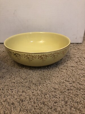 Set 3 Vintage HALL Superior Quality Kitchenware Yellow Gold French
