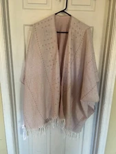 Gentle Fawn Blush Pink Knit Poncho/Cardigan Size XS/S NWT