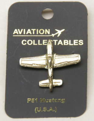 P51 Mustang USA top Lapel Pin by Aviation Collectables NEW Old Stock