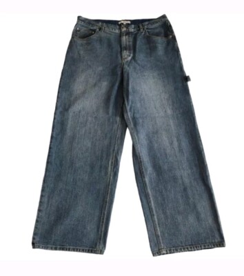 Tibi Size 31 Classic Denim Slouchy Carpenter Jean Classic Blue