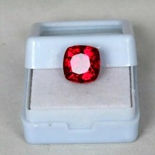 9 Ct Natural Red Painite Cushion Burmese Loose Certified Untreated Gemstone