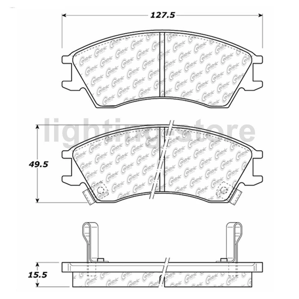 Juego de pastillas de freno delanteras rotores de freno para Subaru Justy 1,2 L Foto 3 de 4