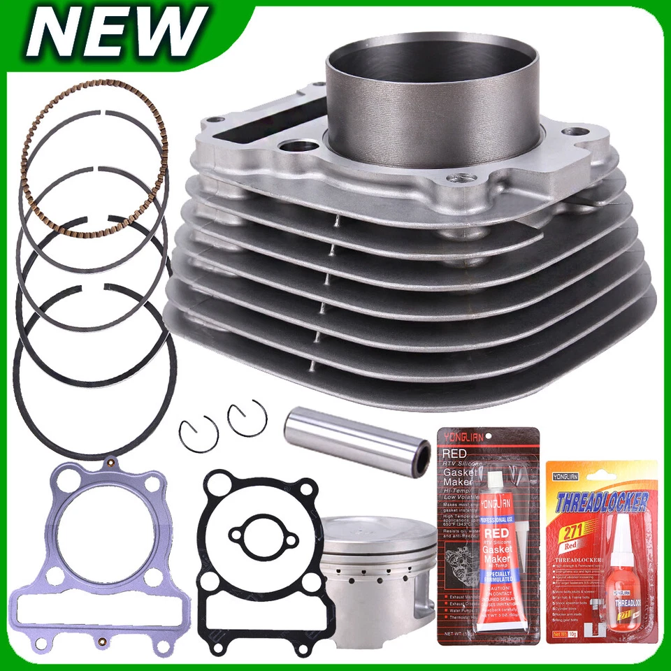 For Yamaha Timberwolf 250 Cylinder Piston Gasket & Top End Rebuild Kit 1992-2000 - Image 4 of 4