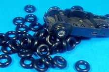 HO Aurora Tjet Slot Car Tire, Lot of 50 O-Rings GREAT FIT FRONT O Ring Tires