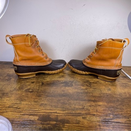LL Bean Vintage Duck Rubber Rain Boots Shoes Men's Size 7 - Picture 10 of 10